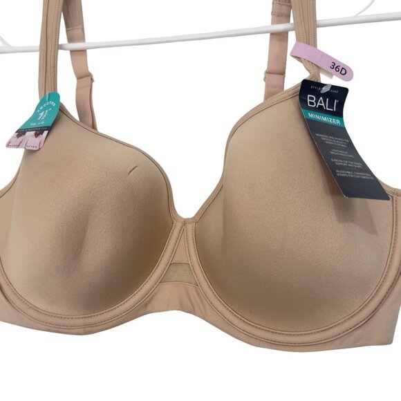 Bali Women One Smooth U Ultra Light Underwire Bra 3490 Size 36D Beige - Picture 11 of 11